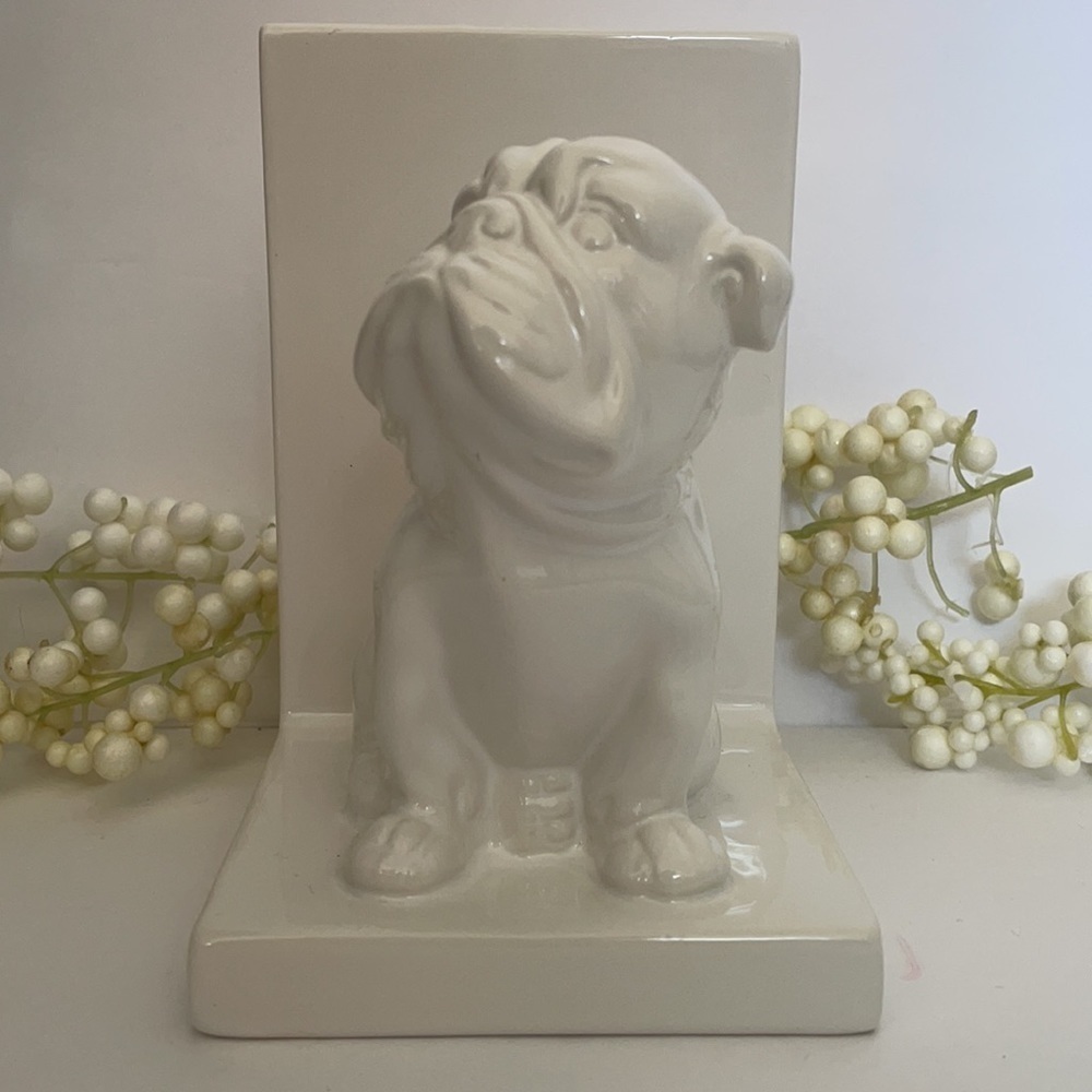Ceramic BullDog Bookend - Picture 10 of 11